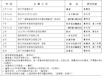 银河国际2019年上学期第十周工作安排