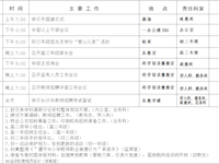 银河国际2019年上学期第四周工作安排