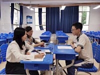 我校初三年级中考理化生实验插标考查圆满结束