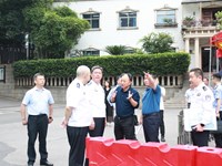 省公安厅党组副书记、常务副厅长周赛保督查我校考点准备工作